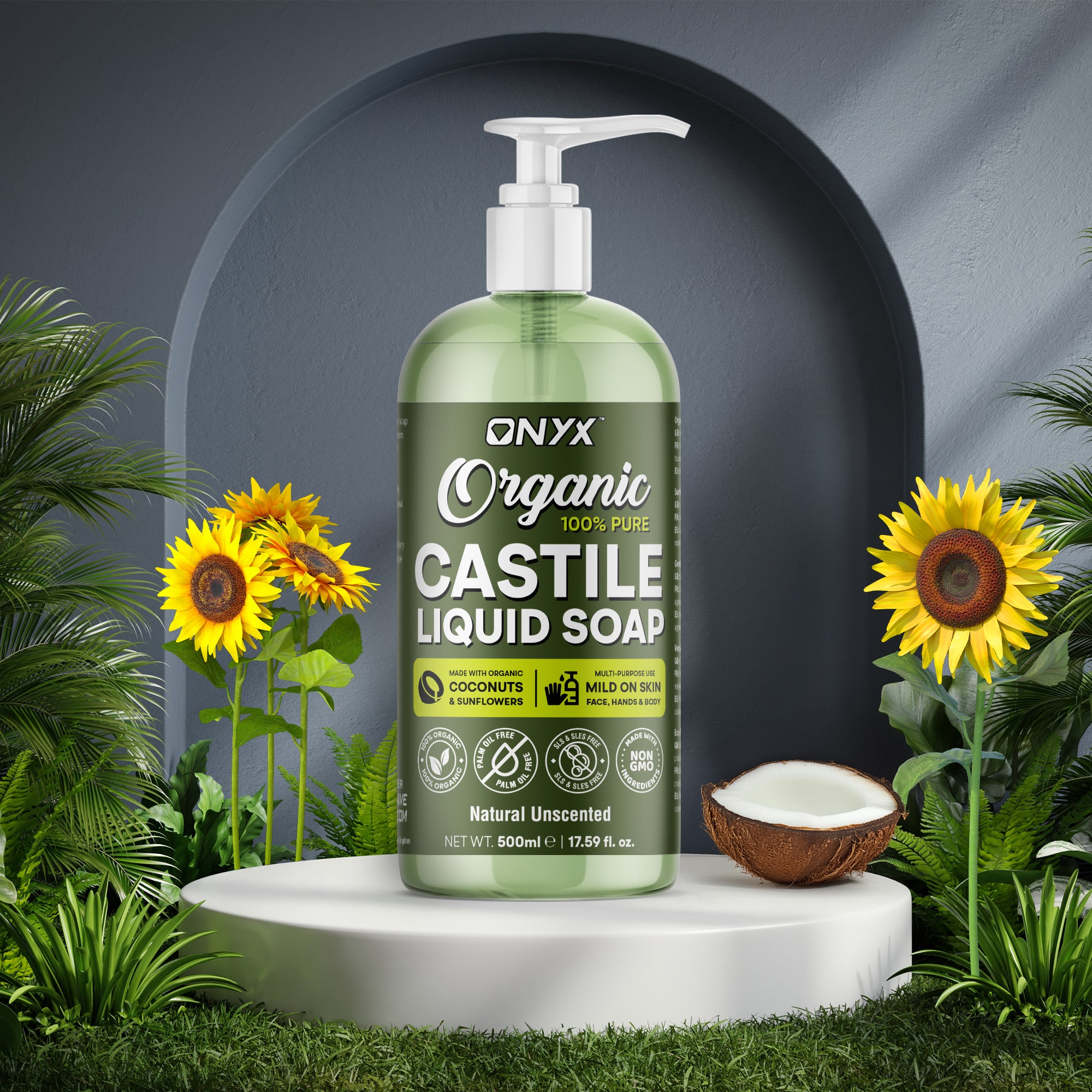 Organic Castile Soap - SLS Free Vegan Shampoo Body Wash Hand Soap*