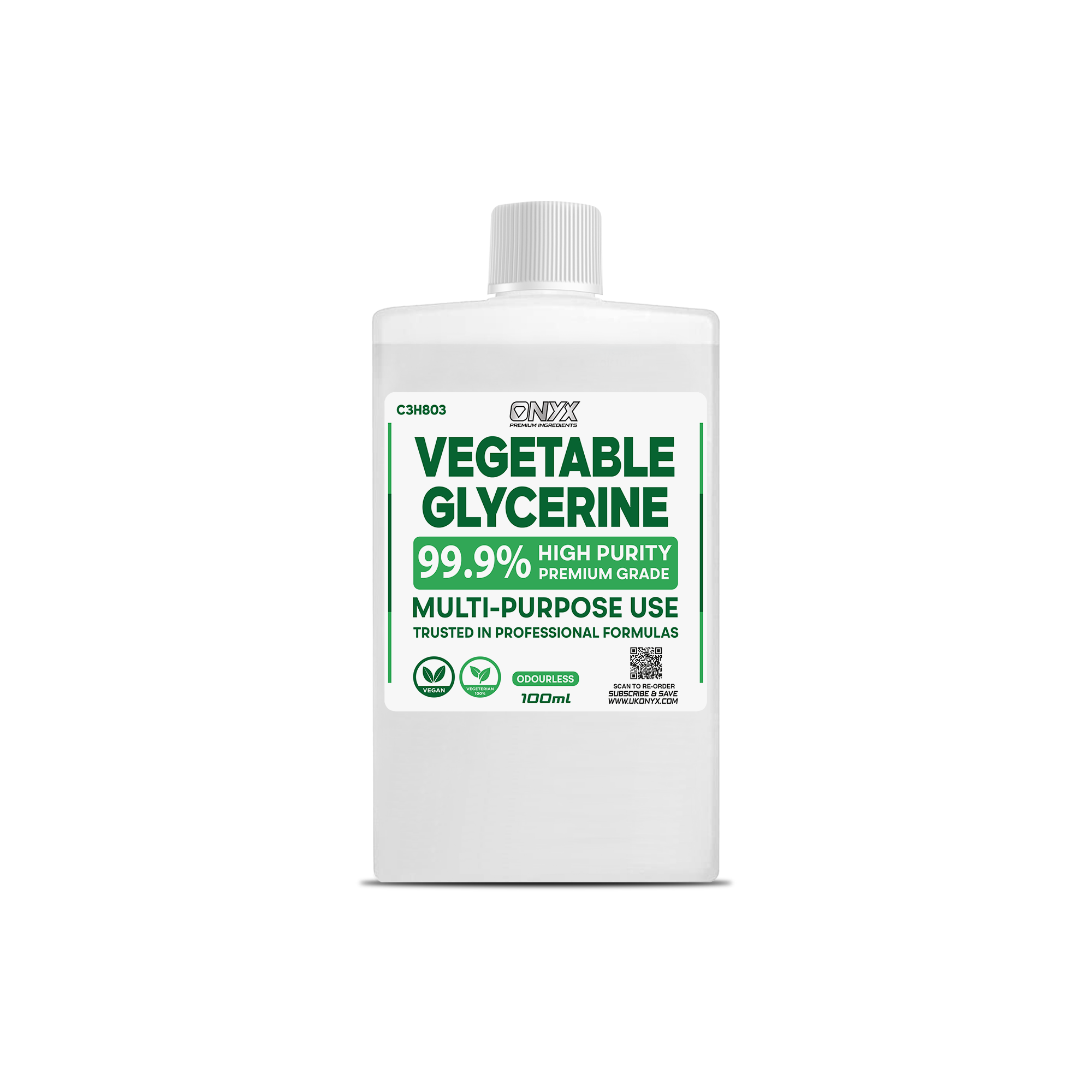 Vegetable Glycerine - PURE VG EP/USP Food/Cosmetic Grade Halal & Kosher, Colourless & Odourless
