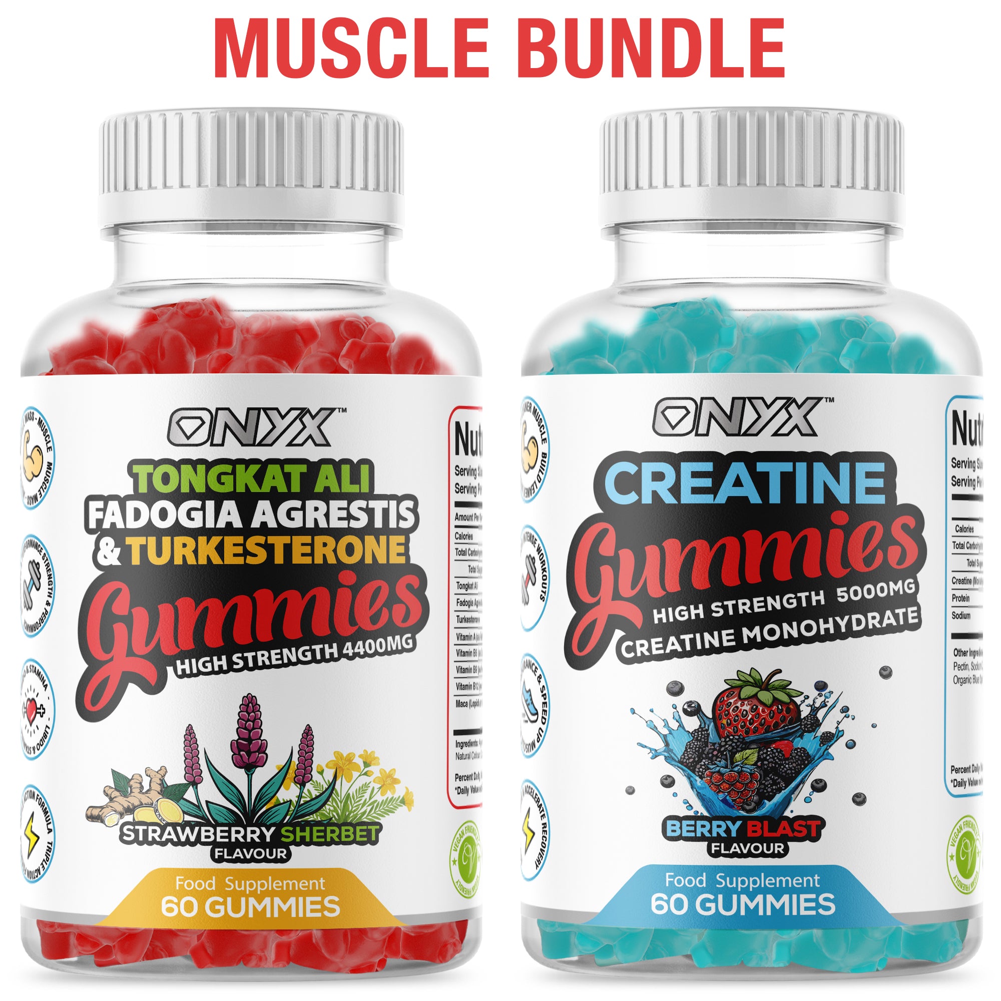 Gym Bundle - Creatine Monohydrate Gummies + Turkesterone Gummies