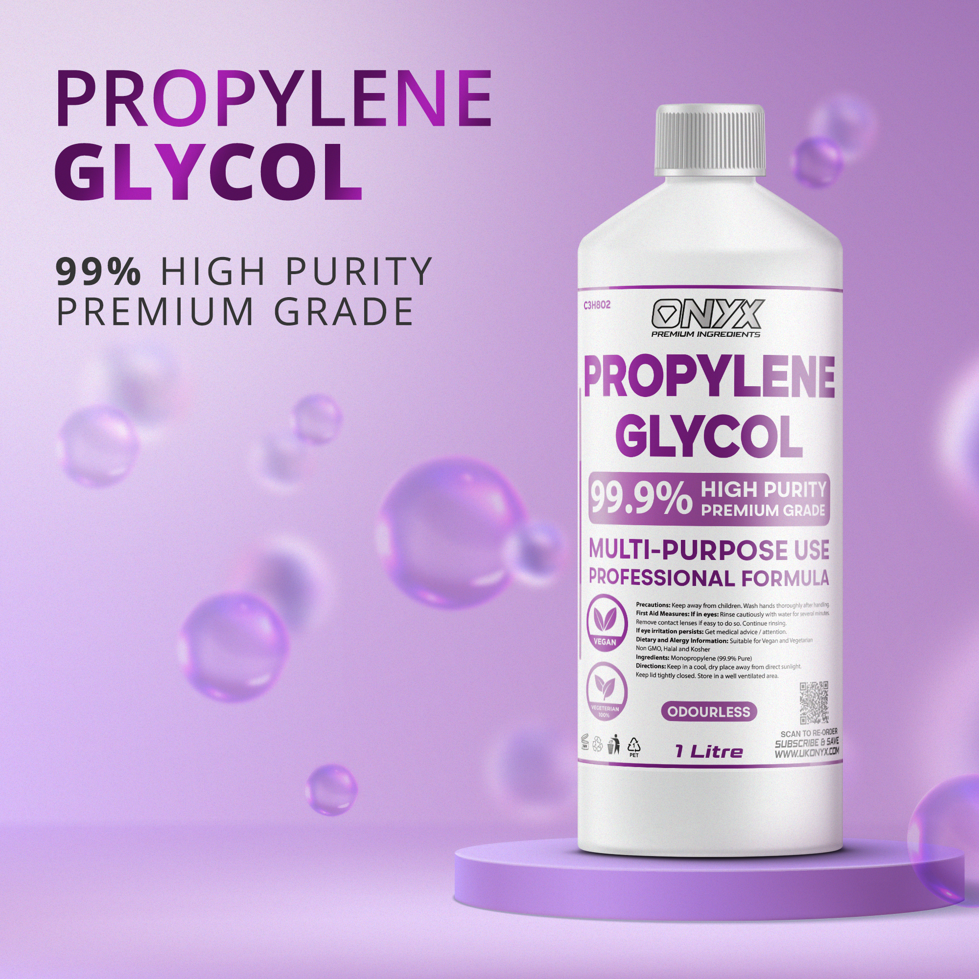 Mono Propylene Glycol (PG) Premium Food/USP/EP Grade MPG