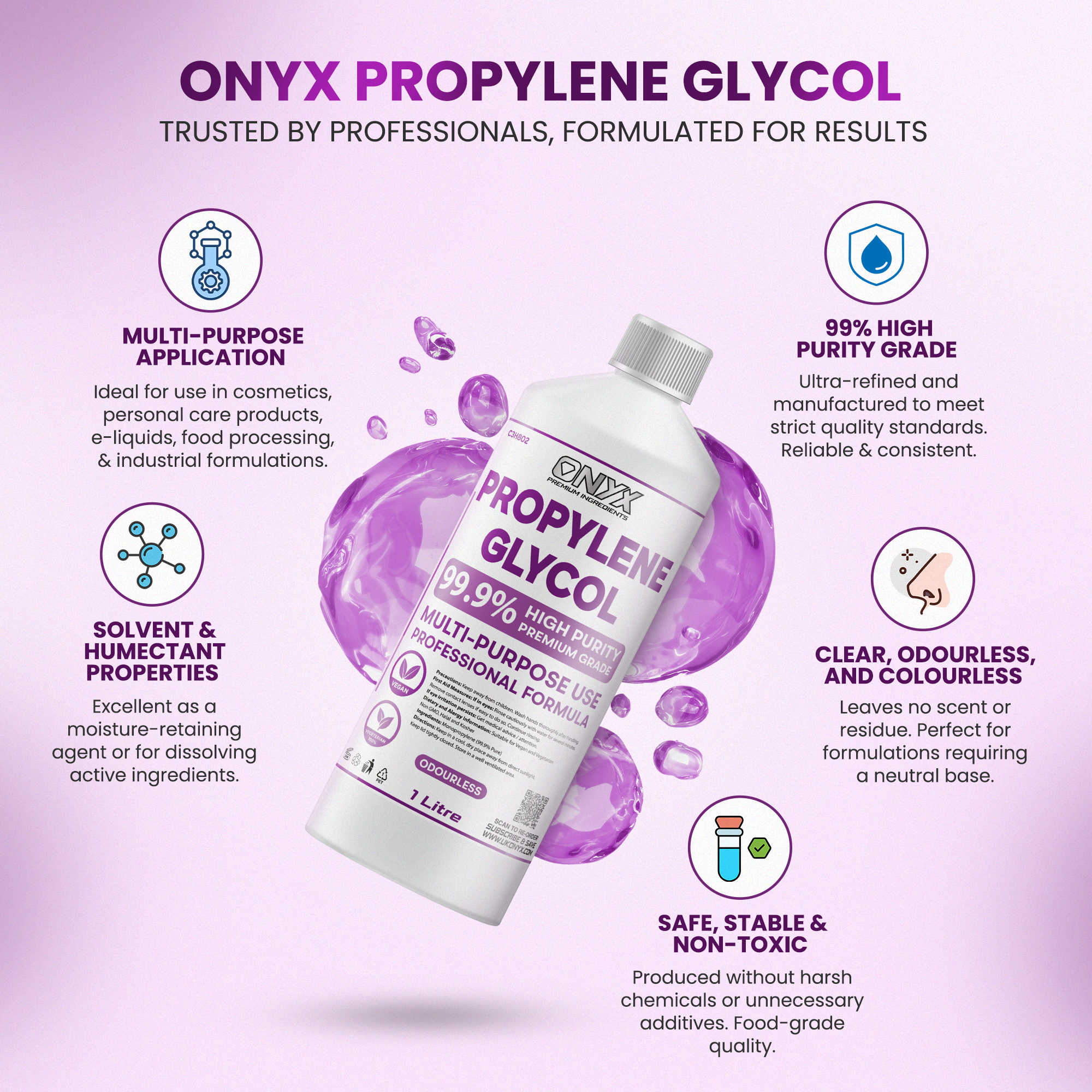 Mono Propylene Glycol (PG) Premium Food/USP/EP Grade MPG