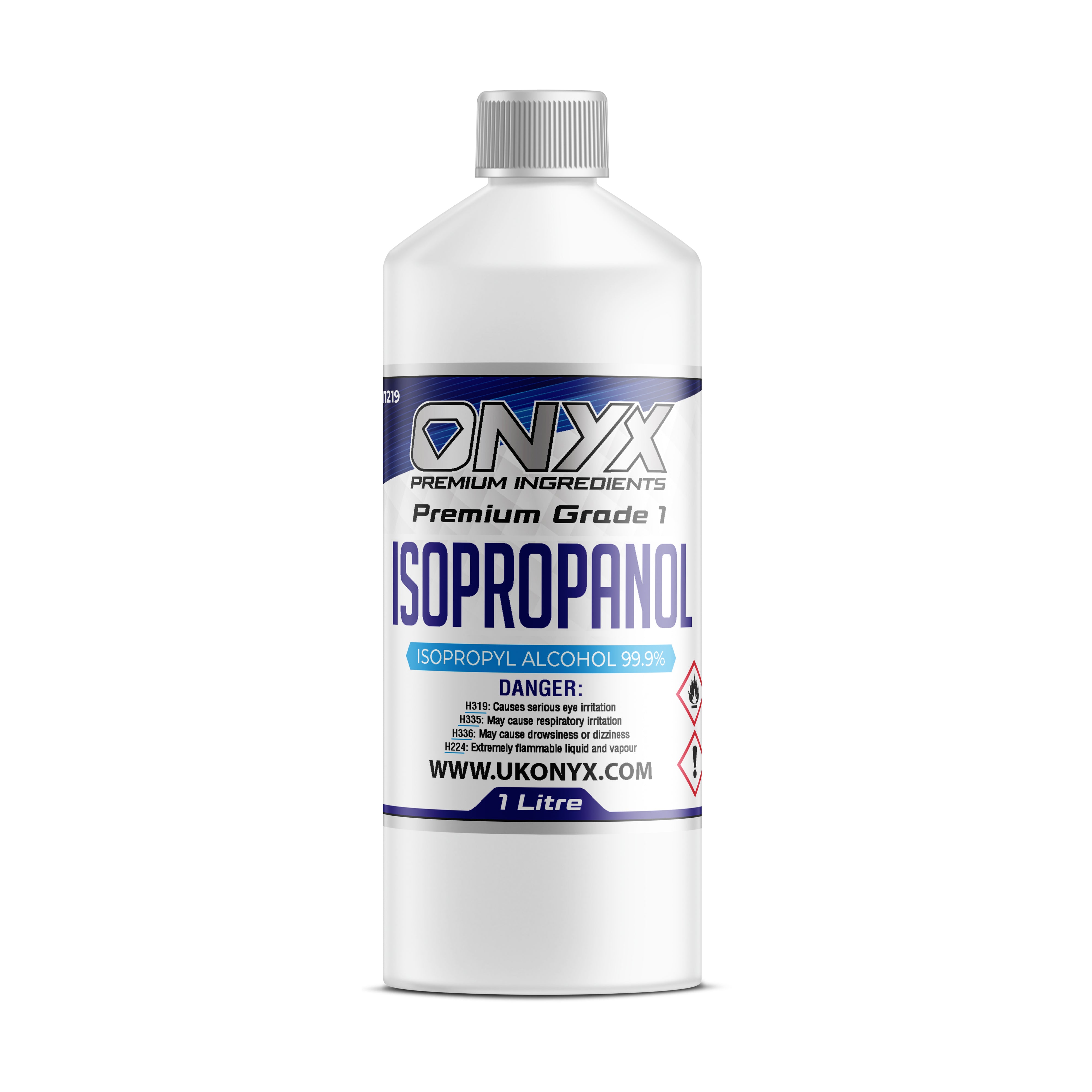ONYX Premium Grade Isopropyl Alcohol 99.9% Cleaning Solution 1 Litre Bottle